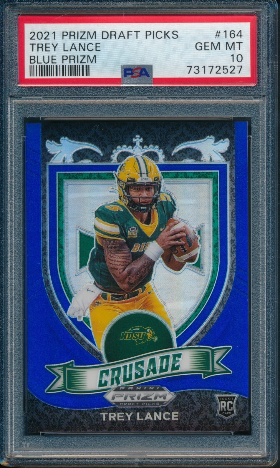 Trey Lance Panini Prizm Draft Picks #164 Blue