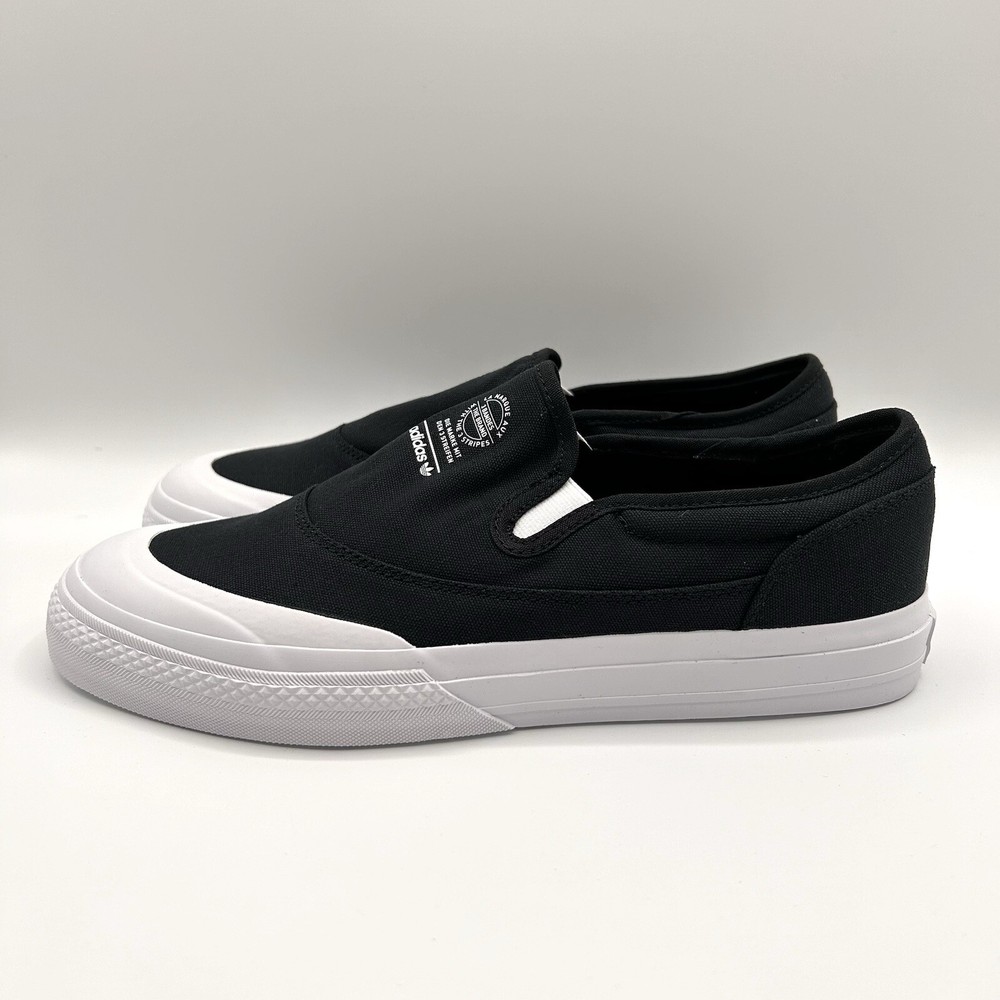 Adidas Men’s Nizza RF Slip Originals Size 9.5 Core Black |S23722|