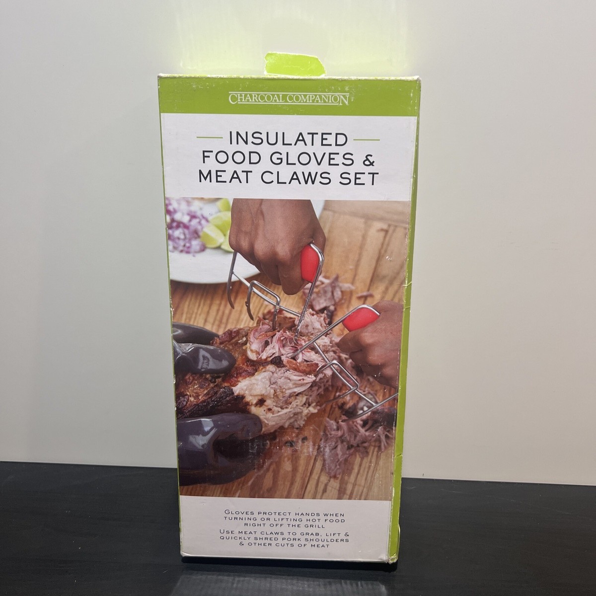 Insulated FOOD GLOVES MEAT CLAWS SET Charcoal Companion