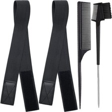 XConstellation 2 Pcs Elastic Bands For Wig Edges 2 Count Pack of 1 , BLACK