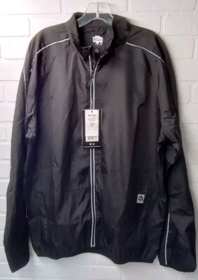 Buffalo Reflective Windbreaker Size 2XL Men's Black 716212CL