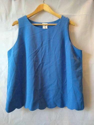 J.Crew Blue Sleeveless Round Neck Tulip 