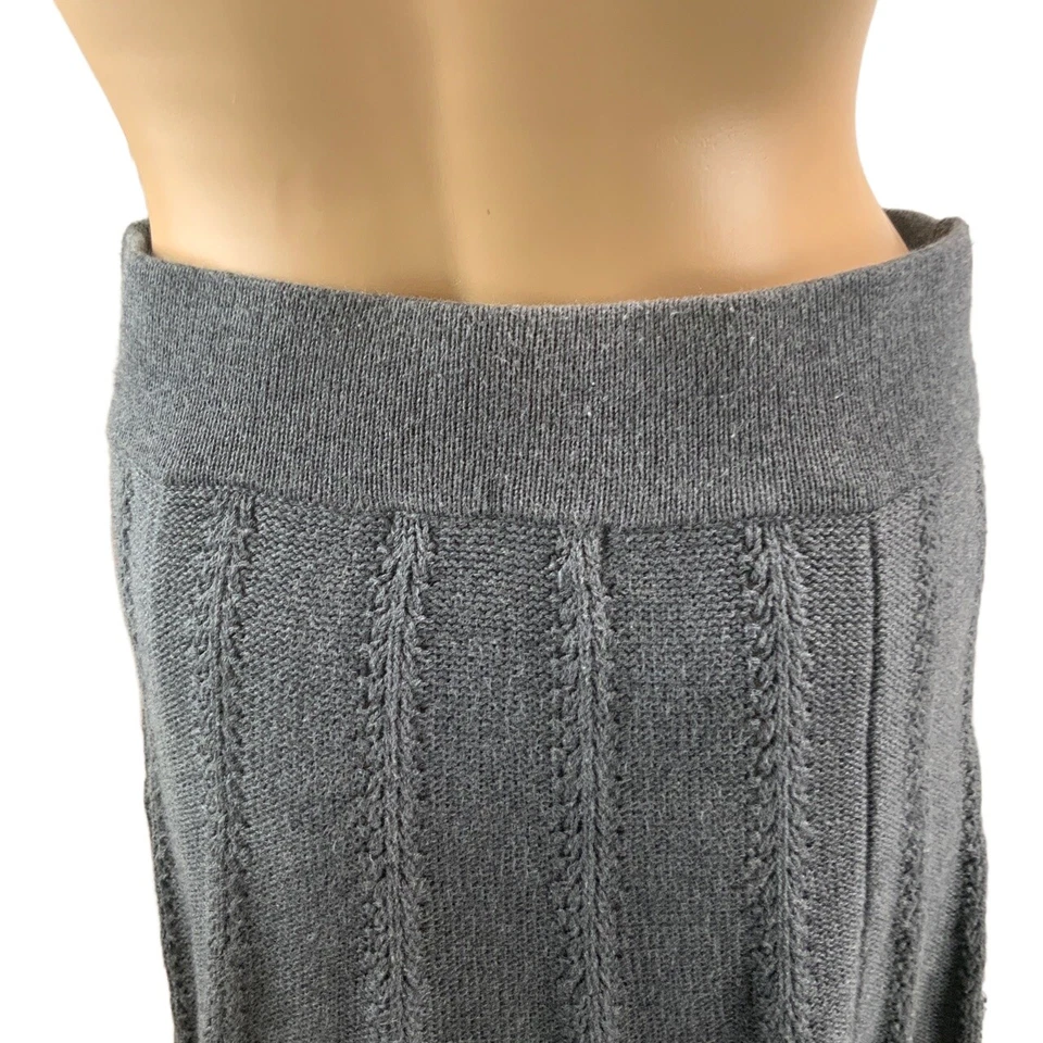 Falda Cabi Gris Carbón Tejido Cintura Elástica Línea A Talla XS Indie Sleaze Preppy Foto 4 de 4
