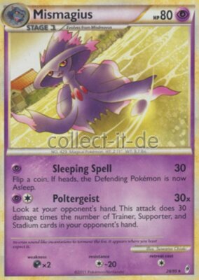 Pokemon 28/95 Mismagius - Call of Legends - Unlimitiert - Englisch
