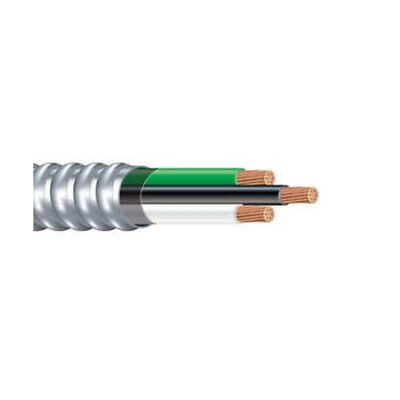8/2 Metal Clad (MC) Cable with Ground, Aluminum Armored, Stranded Copper Cond...