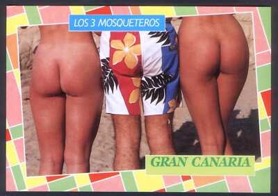 Moderne GLAMOUR Postkarte: Beach Bums auf Gran Canaria! Ref: Fotos Julian, # 1020GC