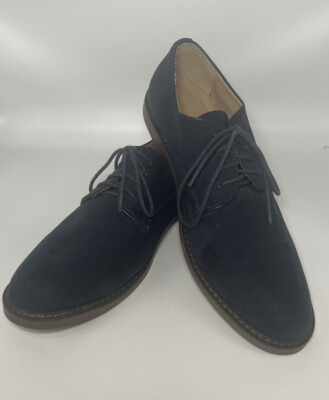 Old Navy Mens Blue Faux Suede Lace Up Round Toe Oxford Shoes Size 11M