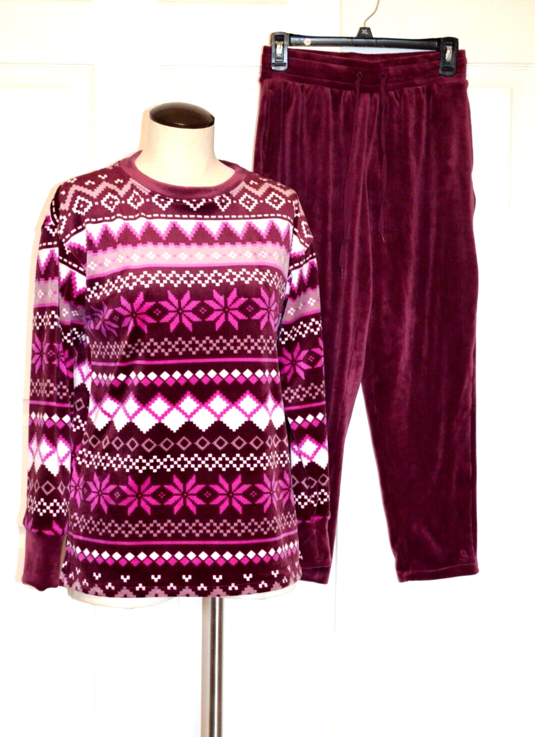 Duddl Duds 2 Pc Women's Plush Pajama Set Size PXS… - image 1