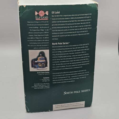 Department 56 Arctic Game Station Elfland 56779 North Pole Series - Picture 22 of 24