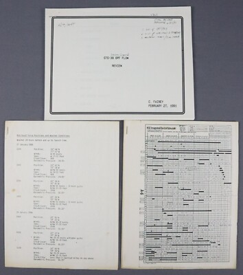 STS Mission Integrated Control Schedules, Launch Countdown  & Flow Review