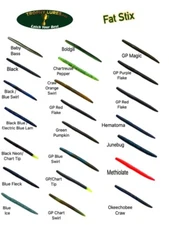 Trophy Lures 5" Fat Stix (Senko Style) Stick Bait Worm - Choose Color