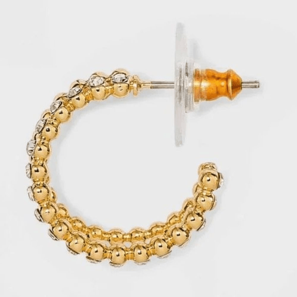 Sugarfix by BaubleBar Crystal Beaded Double Hoop Earrings eBay