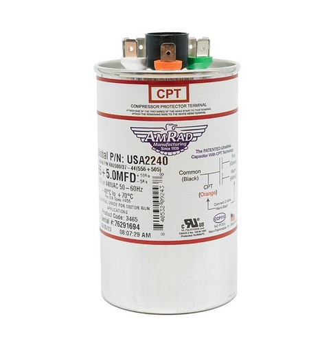 USA2240 55 + 5.0 MFD 370 or 440VAC 50-60 HZ # RA2000/37-44(556+505) - Picture 2 of 3
