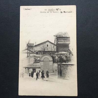 CPA - Paris Moulin De La Galette Rue Lepic 1905 Animé