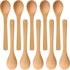 30 Pieces Mini Wooden Spoon Small Soup Spoons Serving Spoons Condiments Spoon...