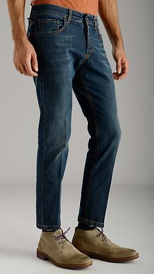 JEANS UOMO ALLA CAVIGLIA DENIM ELASTICIZZATO CAVALLO BASSO SKINNY 42 44 46  48 50 | eBay