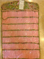 Raymond Waites Hanging Jewelry Organizer Green And Pink Paisley 66 Pockets Raymond Waites Hanging Jewelry Organizer Green And Pink Paisley 66 Pockets