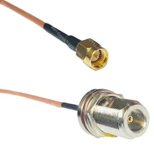 RG316 SMA MALE to N FEMALE BULKHEAD RF Cable Rapid-SHIP LOT