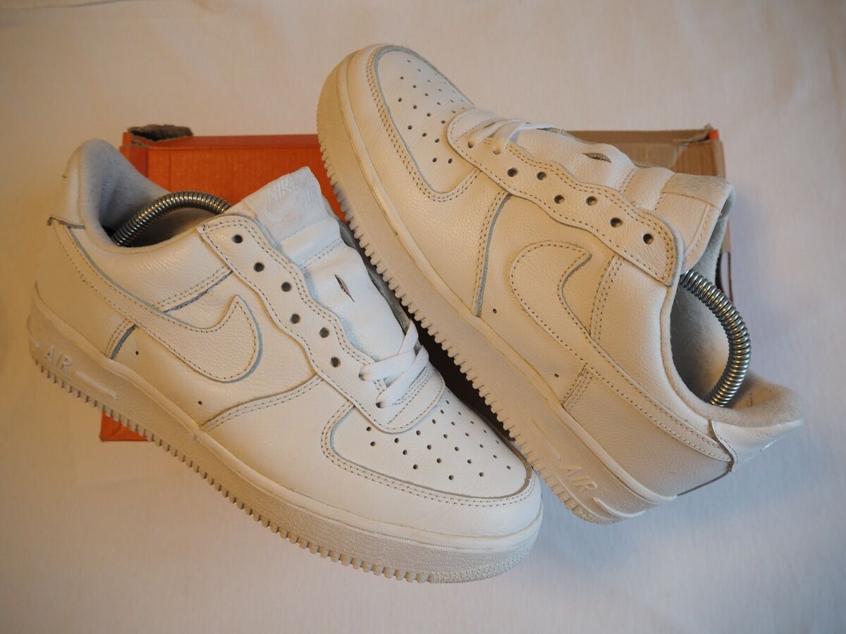 VINTAGE NIKE AIR FORCE 1 LOW ALL WHITE 2001 US8.5 26.5CM 42 RARE