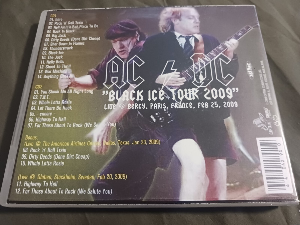 ミュージシャン 00's AC/DC BLACK ICE TOUR 08/09 AC/DC: VINTAGE “BLACK ICE” WORLD TOUR T-SHIRT (2008-09