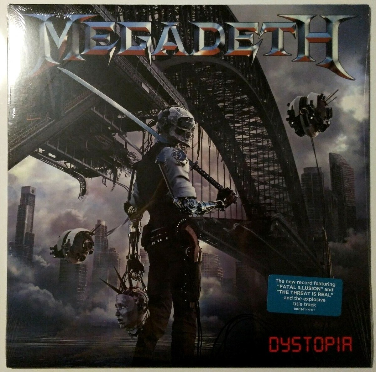 MEGADETH – Dystopia – RED LP (LTD) – 1st press vinyl – NEW