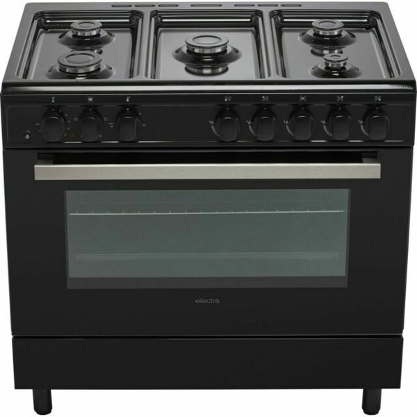 Electra SDF90B 90cm 5 Burners a Dual Fuel Range Cooker Black for sale