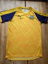 Puma Yorkshire Vikings Cricket Kids Jersey T Shirt Yellow 13-14 yrs WASHED CLEAN