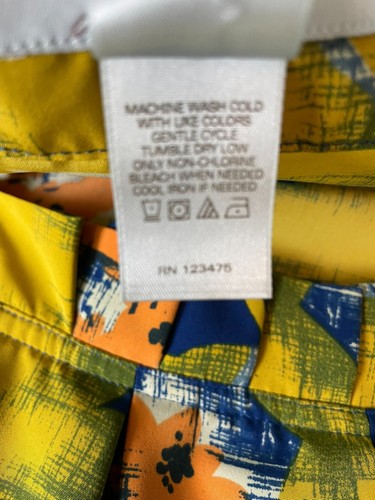JH Collectibles Sleeveless Blouse Blue Yellow Floral Print Women's Size XL - Picture 3 of 17