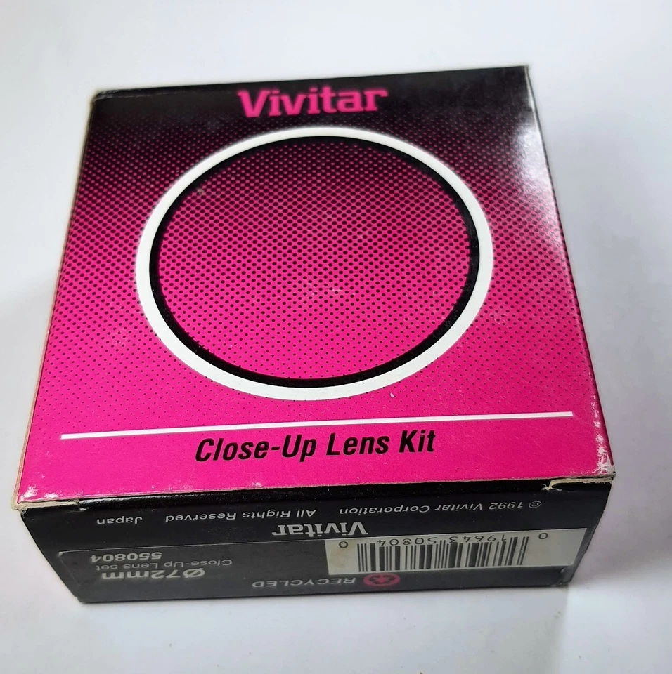 Genuine Japan 72mm Close-Up Lens Set +1 +2 +3 Glass Lens Filter Japan 72 mm - Image 4 of 4