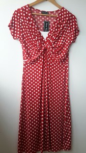 1940s polka dot tea dress