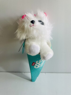 Zuru Coco Surprise Cone Silvy The White Plush Puppy Animal Toy New with Tags.
