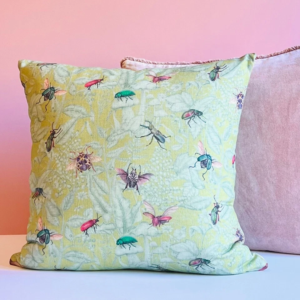 Atelier YL высокого класса дизайнерская ткань Throw подушка чехол 22 x 22 новый с Ярлыками - Изображение 3 из 4