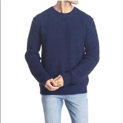 NWT Men's L Zadig & Voltaire Jary Waffle Knit Acrylic Alpaca Wool Sweater $480