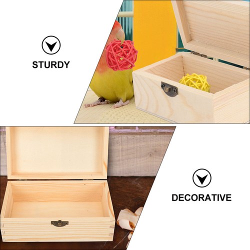 Kiefer Geschenkbox Brautjungfer Geburtstagsgeschenk Holzboxen mit Deckel Schmuck - Bild 5 von 12