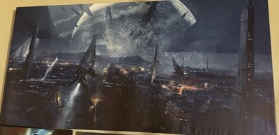 BioWare Officially Licensed Mass Effect Citadel Battle Canvas Print (1.5 x 3 ft)