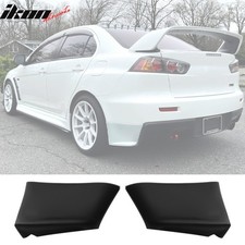 Fits 08-15 Mitsubishi Lancer Evolution Evo Style Rear Bumper Lip Spats Aprons Pu Fits 08-15 Mitsubishi Lancer Evolution Evo Style Rear Bumper Lip Spats Aprons Pu