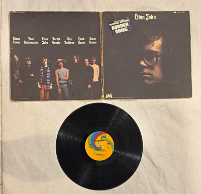 Elton John ''Elton John'' UNI 12'' Black Vinyl LP Record Rock Cardboard Sleeve