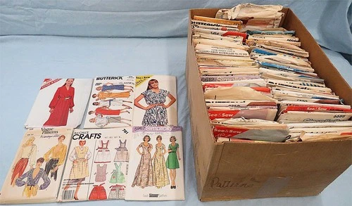 101 VINTAGE MCCALL'S SIMPLICITY BUTTERICK JIFFYKNITS SEE&SEW SEWING PATTERNS LOT