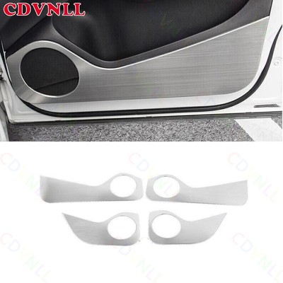 For Audi Q5 SQ5 2009-2017 Silver Titanium Interior Door Anti-Kick Panel Cover