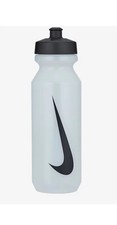Nike Big Mouth Water Bottle 2.0 Clear Black 32oz Plastic Squeeze Water Bottle