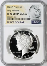 2023-S Proof $1 Peace Dollar NGC PF70 Ultra Cameo Early Releases