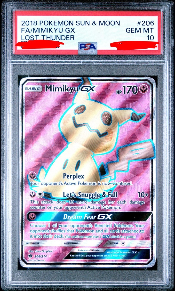 ポケモンカード Mimikyu GX 英語 206/214 ミミッキュ ポケモンカード