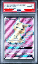 LOW POP  - POKEMON SUN & MOON LOST THUNDER #206 FULL ART/MIMIKYU GX PSA 10 on eBay
