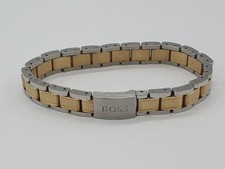 Boss Two Tone Stainless Steel Men's Bracelet