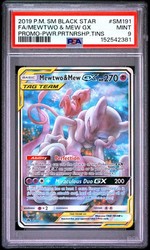 Mewtwo & Mew GX SM191 Full Art Tag Team GX Promo