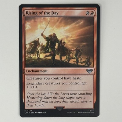 Rising of the Day 145 NM Normal U UB: LOTR: Tales of Middle-earth MTG