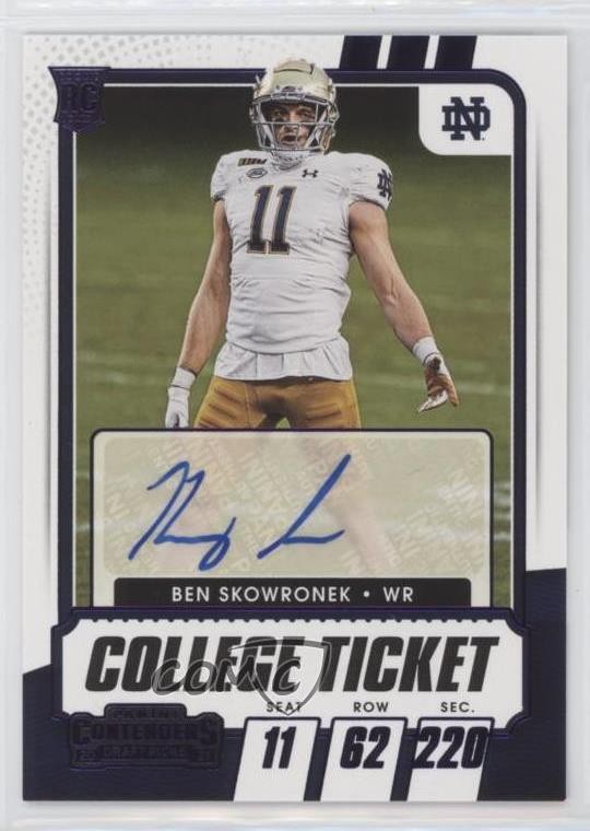 Ben Skowronek Panini Contenders Draft Picks #142 Autograph-Purple