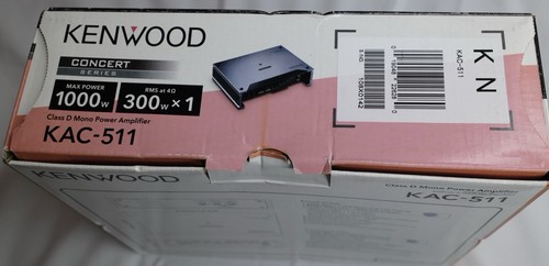 Kenwood KAC-511 Class D Digital Mono Amplifier 1000W Brand New Sealed - Picture 6 of 6