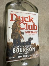 Riley Green Duck Club empty Bourbon Bottle Hu...