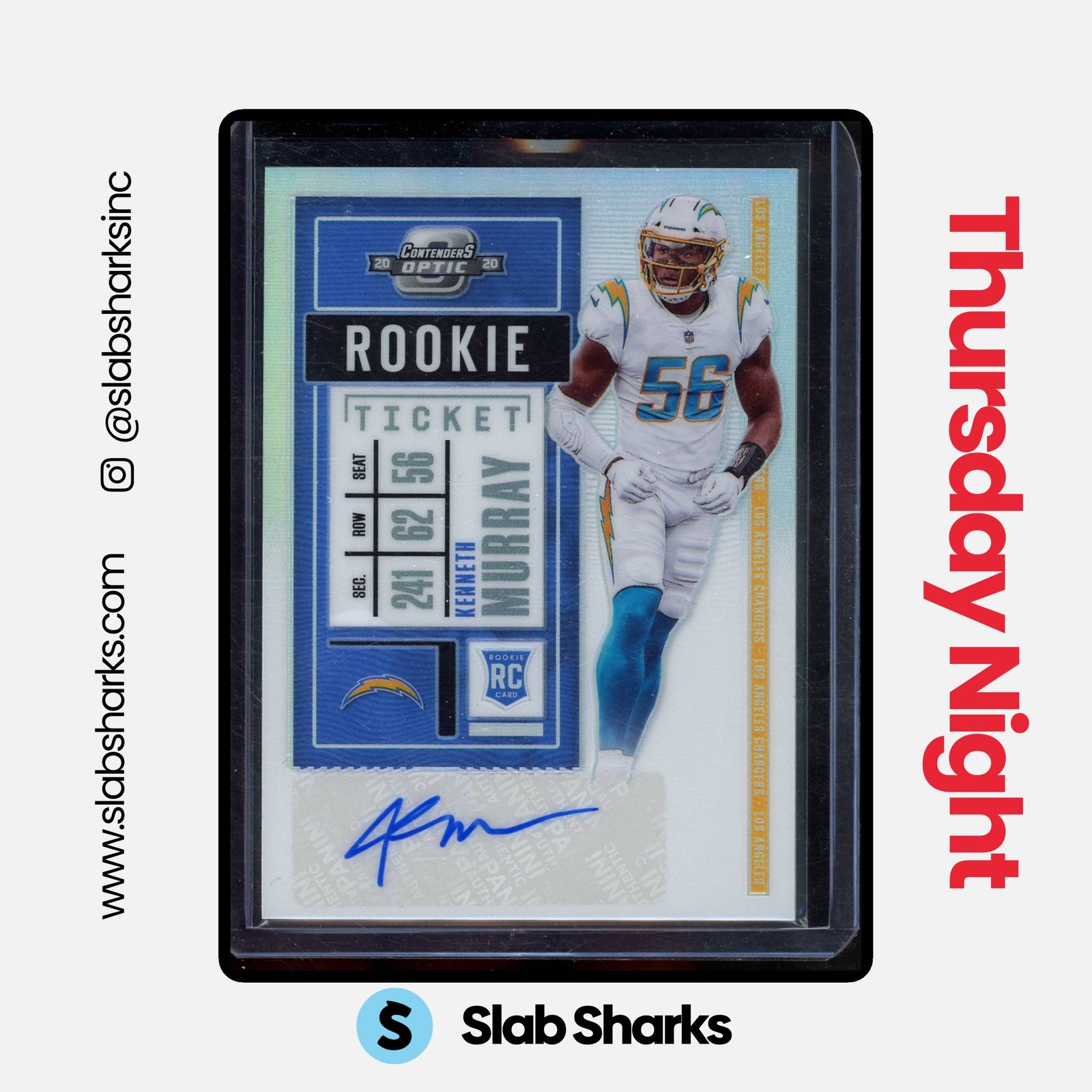 Kenneth Murray Panini Contenders Optic #149 Autograph-Silver